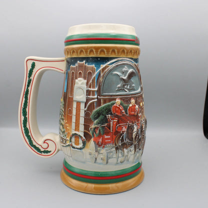 Ceramarte in Brazil - Vintage - 1997 Budweiser Holiday Stein