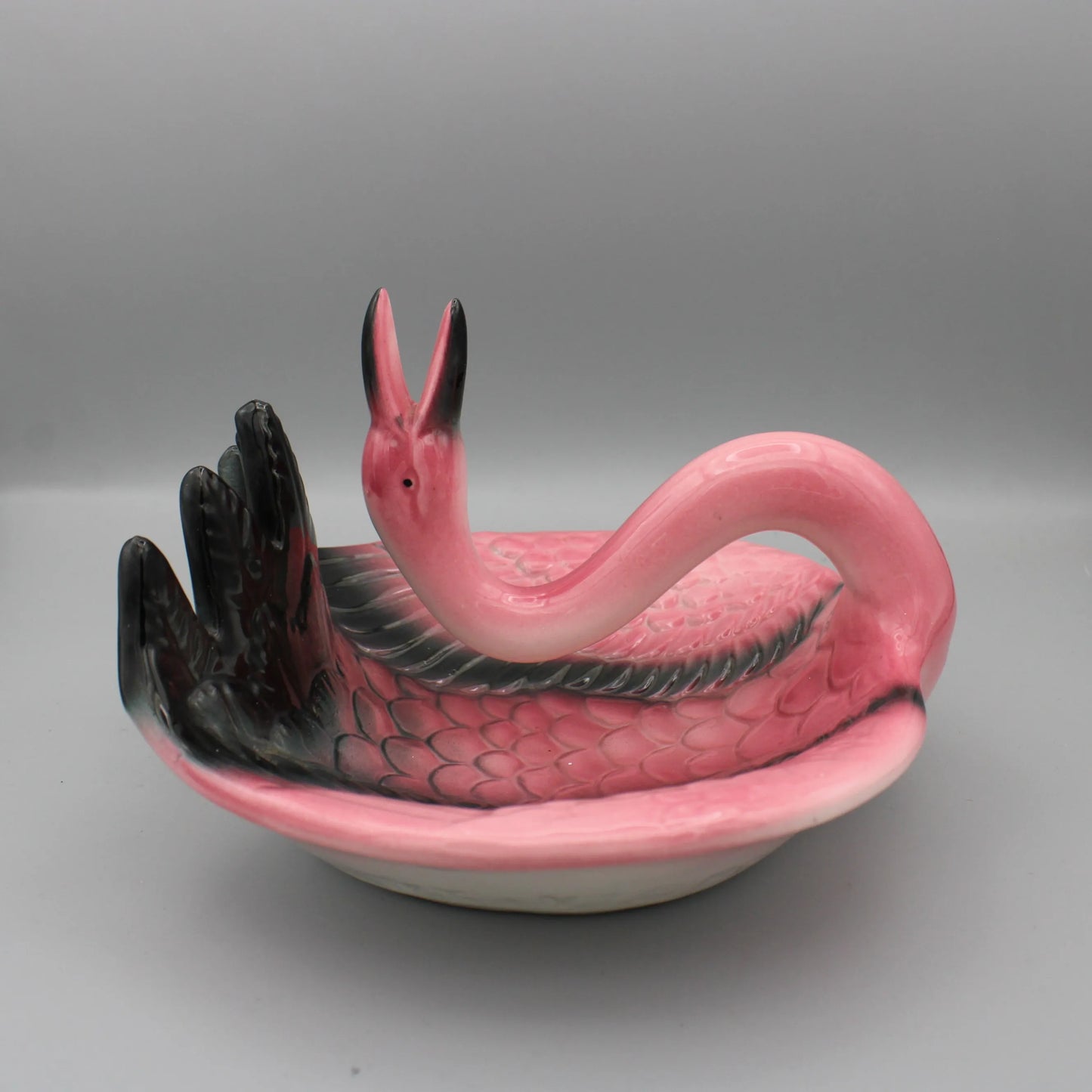 Sarsaparilla Deco Designs - Vintage -  "973" Pink Flamingo Ash Tray