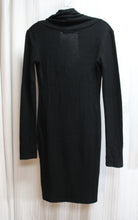 Load image into Gallery viewer, Patty Bautik - Black Cowl Neck, Long Sleeve Sweater Dress - Size S