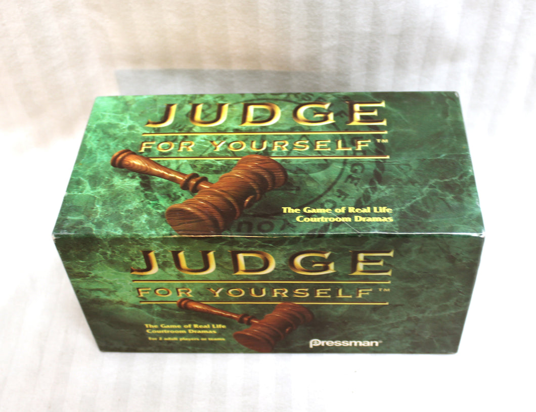 Vintage 1996 - Pressman - Judge for Yourself - The Game of Real Life Courtroom Drama