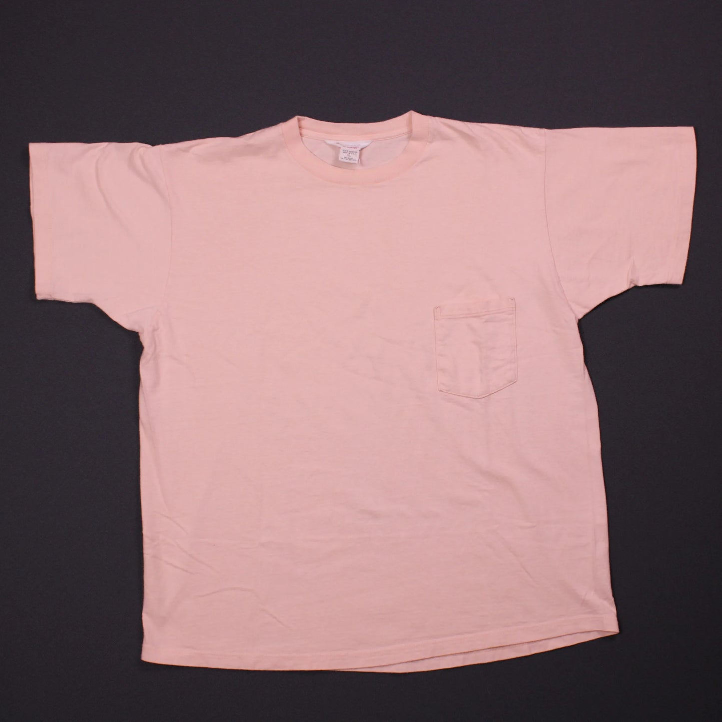 Mervyns - Vintage - Soft Pink Blank Pocket T-Shirt - Size XL