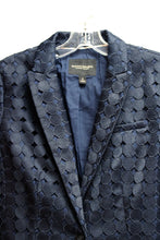 Load image into Gallery viewer, Banana Republic - Navy Embroidered Circles One Button Blazer - Size 6