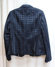 Load image into Gallery viewer, Banana Republic - Navy Embroidered Circles One Button Blazer - Size 6