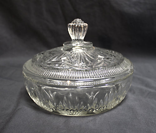Vintage Avon - Glass Candy/Trinket Dish w/ Lid