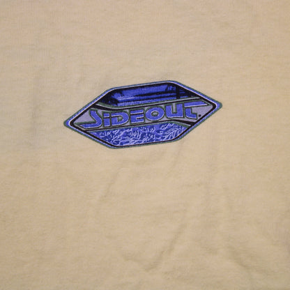 Sideout - Vintage Y2K - Yellow Graphic T-Shirt - Size XL