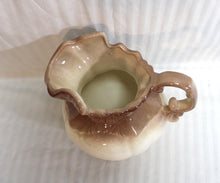Load image into Gallery viewer, Vintage 1975 - Arnels Taupe to Cream Gradient Glazed Ceramic Pitcher