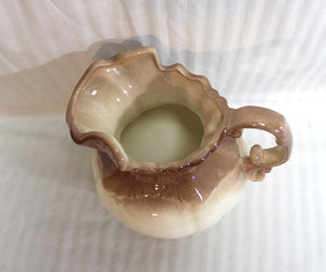 Vintage 1975 - Arnels Taupe to Cream Gradient Glazed Ceramic Pitcher
