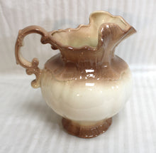 Load image into Gallery viewer, Vintage 1975 - Arnels Taupe to Cream Gradient Glazed Ceramic Pitcher