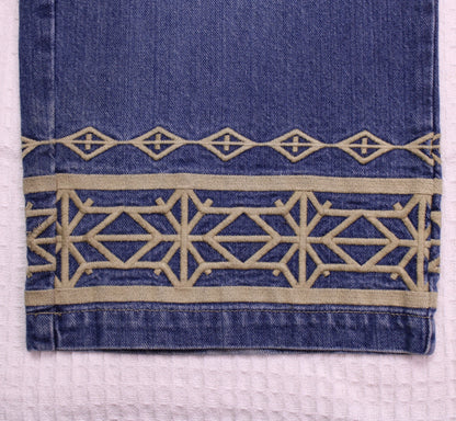 Sean John - Vintage Y2K- Embroidered Denim Jeans - Size 40