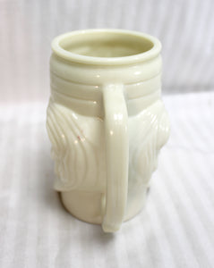 Vintage 1980's -AVON- Casey at the Bat Thayer Poem Custard Glass Mug