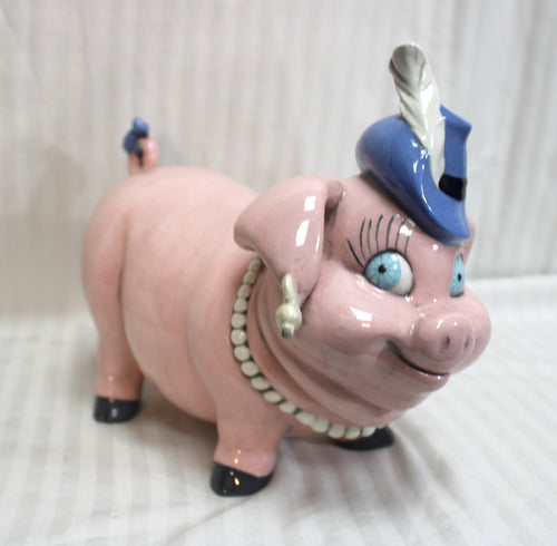 Decorative Ceramic Pig 11.5
