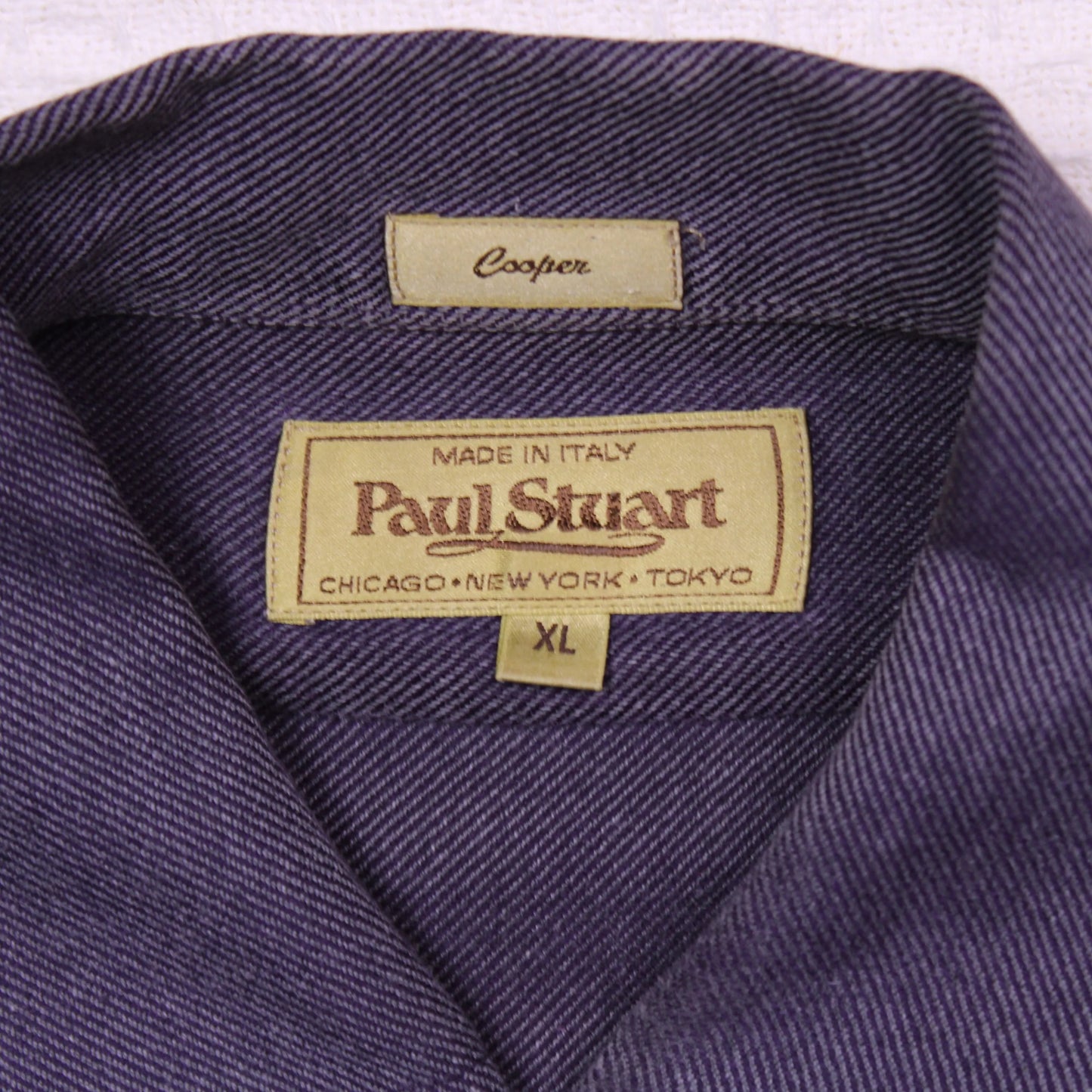 Paul Stuart - Vintage - Subtle Purple Long Sleeve Button-Up Shirt - Size XL