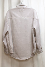 Load image into Gallery viewer, Ashley by 26 International Utility Collection - Light Gray Corduroy Button Front Shirt - Size M