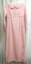 Load image into Gallery viewer, Vintage 1960&#39;s - Handmade Peter Pan Collar Pink Stripe Mazi Dress - See Measurements Approx JR XS
