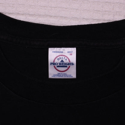 Washington, D.C.- Vintage Y2K - Black Souvenir Embroidered T-Shirt - Size M