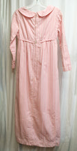 Load image into Gallery viewer, Vintage 1960&#39;s - Handmade Peter Pan Collar Pink Stripe Mazi Dress - See Measurements Approx JR XS