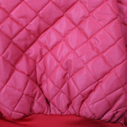 King Louie - Vintage - Red & White "Advanced Automotive" Satin Bomber Jacket - Size 40/42