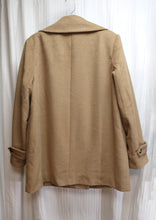 Load image into Gallery viewer, Larry Levine - Camel Wool Blend Double Breasted Coat - Size L