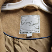 Load image into Gallery viewer, Larry Levine - Camel Wool Blend Double Breasted Coat - Size L
