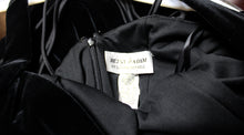 Load image into Gallery viewer, Betsy &amp; Adam by Linda Bernell - Black Velvet Special Occasion Skater Dress w/ Net Under Layer- Size 6