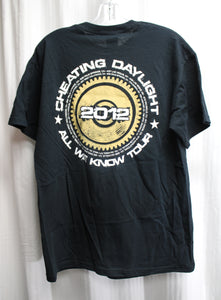 Cheating Daylight (Defunct Pop Punk Band - Bay Area)- All We Know, 2012- 2 Sided Tour Shirt  - Size M