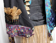 Load image into Gallery viewer, Unique - One of a Kind Art to Wear, Heavily Embroidered, Beaded Embellished Vest - Approx XL 25&quot; Chest (pit to pit)