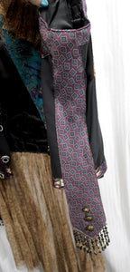 Unique - One of a Kind Art to Wear, Heavily Embroidered, Beaded Embellished Vest - Approx XL 25" Chest (pit to pit)