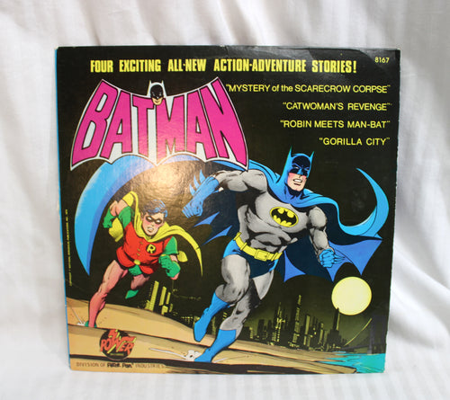 Vintage 1975 - Batman - Four Exciting All-New Action-Adventure Stories! - Peter Pan/ Power Records - Vinyl Record