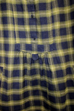 Load image into Gallery viewer, Banana Republic - Army Green &amp; Navy Plaid Flannel Mini Dress w/ Pockets - Size S