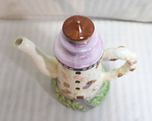 Load image into Gallery viewer, S Fendre for Ganz - Ceramic Lighthouse &amp; Shells Teapot - 8&quot;h