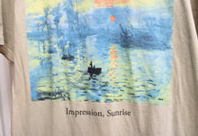 Load image into Gallery viewer, Monet (artist), Impression Sunrise - Tan T-Shirt - Size M