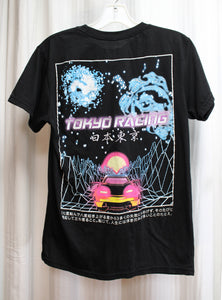 Fresh Laundry - Tokyo Racing - Black 2 Sided T-Shirt - Size S