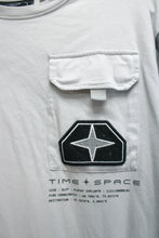 Load image into Gallery viewer, Ace Motel - Time &amp; Space Patch &amp; Pocket, Gray T-Shirt - Size L