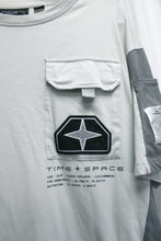Load image into Gallery viewer, Ace Motel - Time &amp; Space Patch &amp; Pocket, Gray T-Shirt - Size L