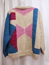 Load image into Gallery viewer, Vintage - Wool Originals - Chunky Geometric Color Block Pullover Wool Sweater - Size L
