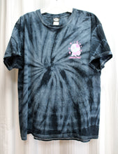 Load image into Gallery viewer, Santa Cruz Skateboards - 2 Sided Black &amp; Blue Gray Tie Dye - Crystal Balls &amp; Scorpion Graphic T-Shirt - Size L