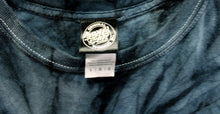 Load image into Gallery viewer, Santa Cruz Skateboards - 2 Sided Black &amp; Blue Gray Tie Dye - Crystal Balls &amp; Scorpion Graphic T-Shirt - Size L