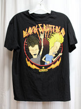 Load image into Gallery viewer, Beavis &amp; Butthead (Official) - Lightening Bolt Black T-Shirt - Size L