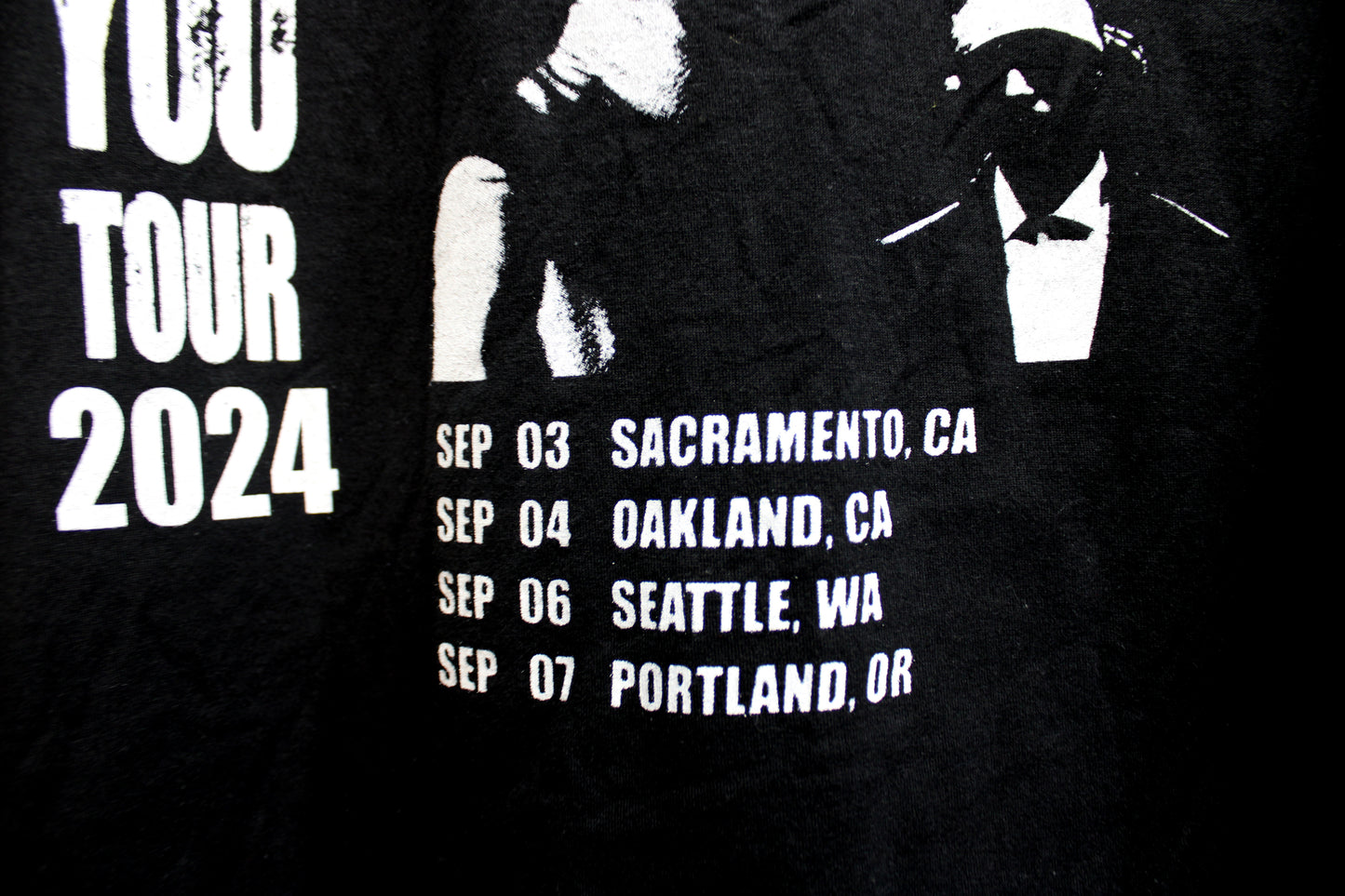 Future & Metro Boomin - We Trust You Tour 2024 (Sacramento, Oakland, Seattle, Portland) - Black T-Shirt - Size L