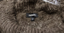 Load image into Gallery viewer, Express - Drab Green - Off/On Shoulder Fuzzy, Bishop Sleeve Soft Sweater - Size L