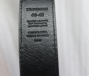 Levi's - Black Leather Belt w/ Silver Hardware - Size 46-48