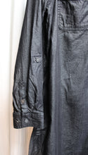 Load image into Gallery viewer, Basic Editions - Black Silky Chambray Shirt Dress - Size L