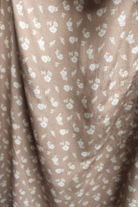 And Now This - "Fall Dress Almond Floral" Empire Waist Dress - Size 1X