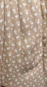 And Now This - "Fall Dress Almond Floral" Empire Waist Dress - Size 1X