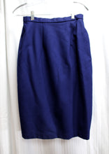 Load image into Gallery viewer, Vintage - January Young - Royal Blue Wool Skirt Suit w/ Fur, Embroidery &amp; Bead Details - Size 9