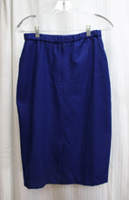 Load image into Gallery viewer, Vintage - January Young - Royal Blue Wool Skirt Suit w/ Fur, Embroidery &amp; Bead Details - Size 9