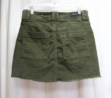 Load image into Gallery viewer, American Eagle - Olive Green Corduroy Utility Cargo Mini Skirt - Size 4
