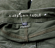 Load image into Gallery viewer, American Eagle - Olive Green Corduroy Utility Cargo Mini Skirt - Size 4