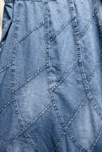 Load image into Gallery viewer, Studio West Apparel - Blue Denim Patchwork Skirt - Size 2X