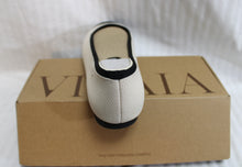 Load image into Gallery viewer, Vivaia - Ivory Cream &amp; Black 2 Tone &quot;Margot&quot; Square Toe Flats - Size 11 (in Box)